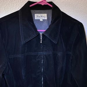 VINTAGE BLACK SUEDE JACKET